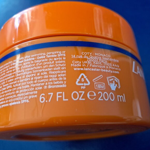 Lancaster Tinted Tan Deepener Tinted Jelly Sealed Closed 200ML - Picture 4 of 11